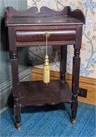 Antique One Drawer Telephone Table