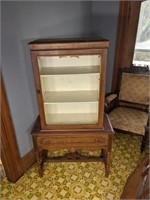 1930s Flat Front China Cabinet