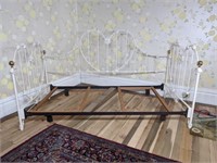Wrought Iron Heart Shaped Day Bed