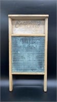 Canadian Woodenware Co Glass Washboard