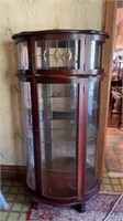 Bow Front Cherry Curio/Display Cabinet