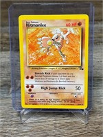 1999 Fossil Hitmonlee Non Holo Rare Pokemon CARD