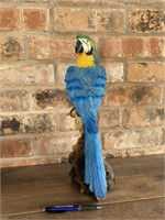 Blue Parrot Figurine