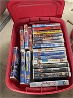 Crate Packed Full of VHS Movies