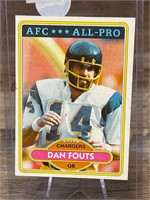 1980 Topps Football Dan Fouts CARD