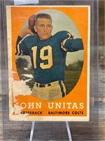 1958 Topps Football Johnny Unitas CARD