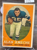 1958 Topps Football Alan Ameche CARD