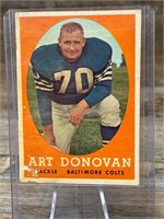 1958 Topps Football Art Donovan CARD