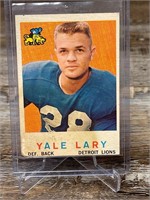 1959 Topps Football Yale Lary CARD
