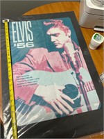 Vintage Elvis 56 rock and roll poster
