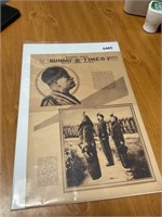 1933 NY Sunday Times Mussolini Story WW II