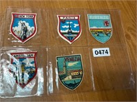 5- Vintage travel patches