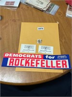 4- democrats for Rockefeller bumper sticker