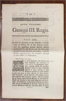 1780 Money Grant to George III England
