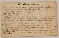 19th Century Handwritten Poem Rossetti
