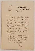 1906 ALS from Hallam Tennyson