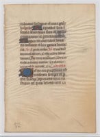 14th Century Breviary Manuscript Leaf Italy