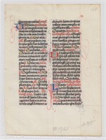 15th Century Illuminated Manuscript Page