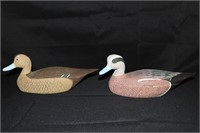 Pair of Widgeon Decoys by Randy Tull Crisfield Md