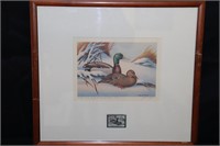 Framed Artist Proof Maryland Waterfowl Stamp