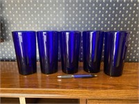 5 Cobalt Blue Glasses