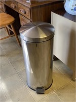 Tall Stainless Kitchen Trash Can