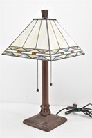 Tiffany Style Mission Design Stained Glass Lamp