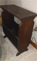 Magazine holder end table 21" Long