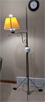 Lightning rod floor lamp with glass insert