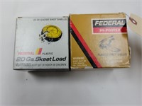(40) Vintage Federal 20ga shells