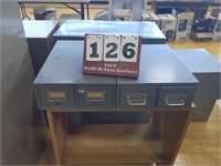 (2)ea. Index Card Size Metal Cabinets