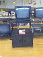 2-Tiered Off-Set Electrical Metal Rolling Cabinet