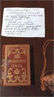 1851 "Friendship Jewel" miniature poetry book