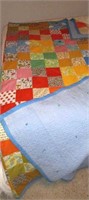 Patch and tie quilt