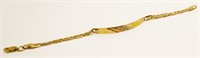 10K Black Hills Gold ID Bracelet 6.5" 4.9g