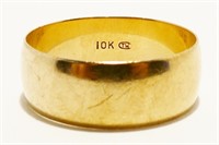 10K Y Gold Wedding Band Ring Sz 11 4.6g