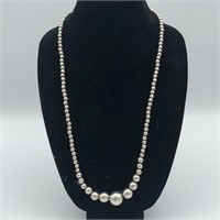 STERLING SILVER NECKLACE 26” 36g