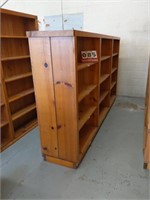 2 Sided Wooden Bookcase
