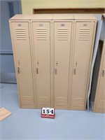 4 Section Lockers