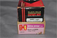 2x$ - 9mm Luger - Black Hills & Hornady Critical D