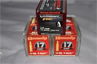 3x$ - .17HMR Winchester Varmint HV & 2 boxes Horna