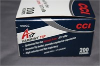 CCI A17 Varmint tip .17HMR - 200 rounds total