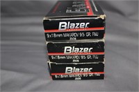 3x$ - 9x18mm Makarox Blazer - 150 rounds total
