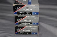 3x$ - Herter's 9mm Luger nylon jacket - 150 rounds