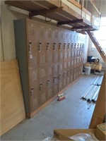 Section of 24 Lockers-Brown