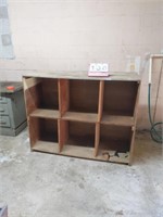 6 Cubby Hole Wood Cabinet