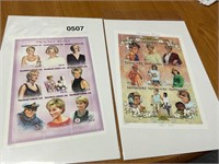 Princess Diana mint sheet stamps 1998