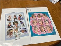 Princess Diana mint sheet stamps 1998