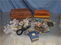 Jewelry Boxs W/Misc Jewelry