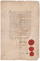 1783 Treaty of Paris Passport Franklin Adams Jay